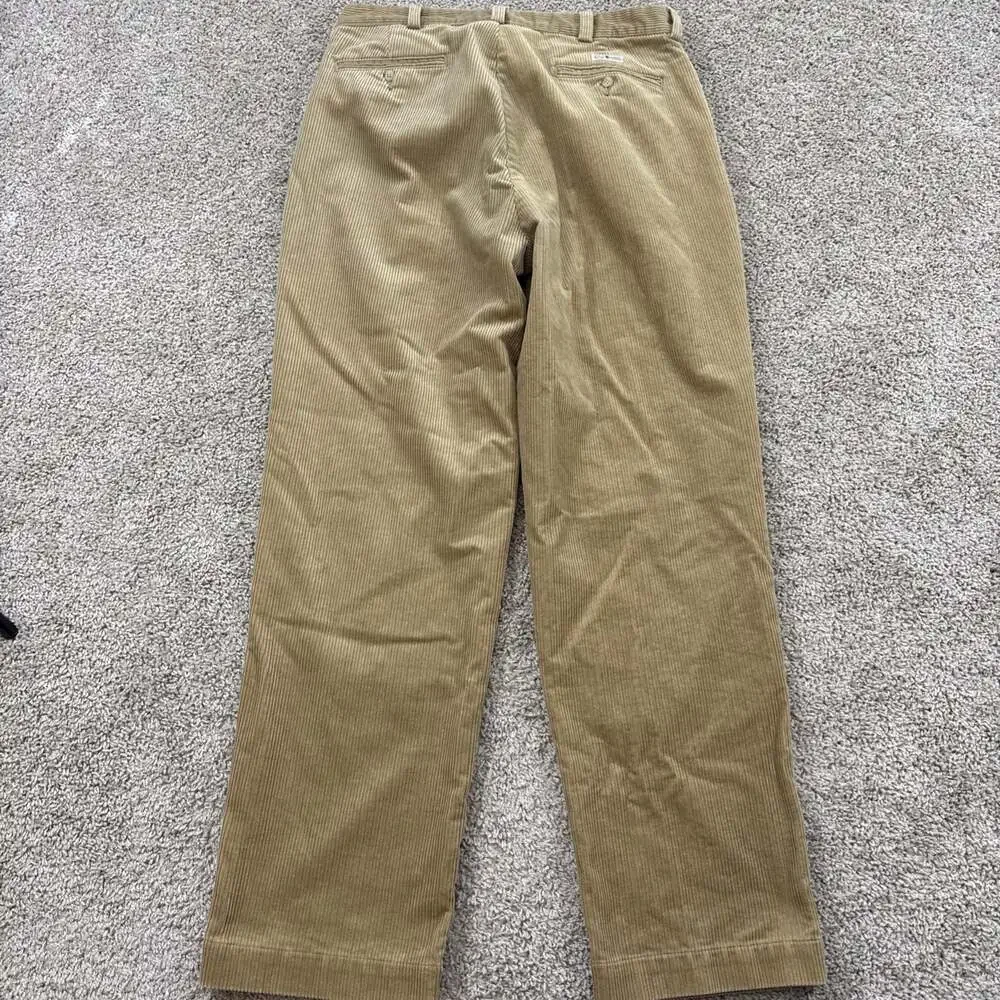 Polo Ralph Lauren‎ Corduroy Pants Mens 36x32 Tan PHLP Straight Fit EUC